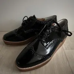 UNITED ARROWS レースアップシューズ　23センチ　ブラックのサムネイル
