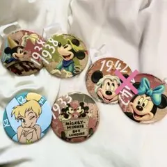 【最終値下げ】ミッキー ミニー ティンカーベル ♡ レトロ 缶バッジ ディズニー