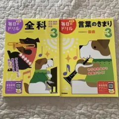 新品未使用 学研Gakken毎日のドリル小3 全科と国語 言葉のきまり2冊セットのサムネイル