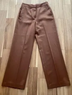 theory luxe ブラウン ワイドパンツ