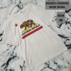 ロデオクラウンズワイドボウル/アメリカンベアーくまさんTシャツ半袖カットソーWHのサムネイル