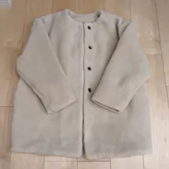 アイボリー フリースジャケット