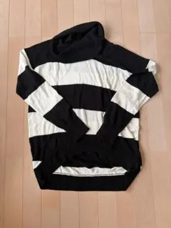 AZUL by moussy ボーダー長袖セーター