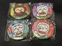 み*く様 ちいかわ もぐもぐ本舗 ホログラム缶バッジ ハチワレ うさぎ モモンガ