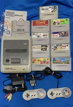 【動作確認済み】Nintendo Super Famicom 本体とゲームセット