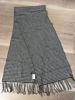 NEWYORKER ハウンドトゥース マフラー カシミヤ100%