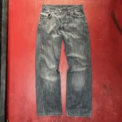 Diesel Y2K ブラックデニムパンツ　ストレート　先染め　ディーゼルW33