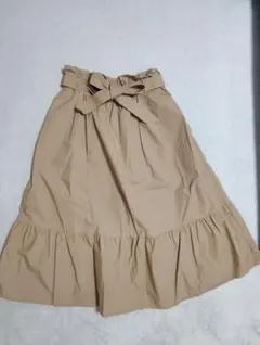 UNIQLO ベージュ フレアスカート S