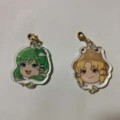 東方Project 早苗　諏訪子　アクリルチャーム