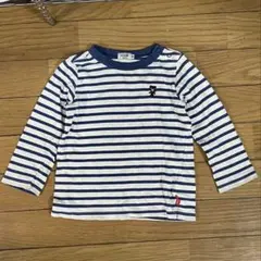 DOUBLE_B MIKI HOUSE ボーダー長袖Tシャツ 90cm
