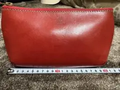 kissoraキソラレザーポーチレッドのサムネイル