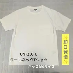UNIQLO ユニクロU クルーネックTシャツ キッズ160サイズ 白