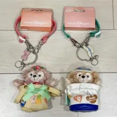 ダッフィー &シェリーメイ ネックストラップぬいぐるみ付き