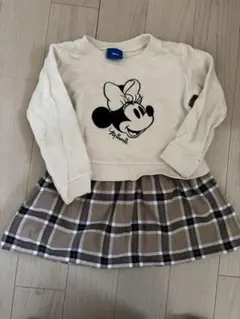 Disney ミニーマウス 長袖ワンピース 100