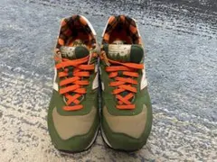 New Balance スニーカー 緑/オレンジ
