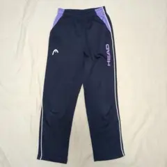 HEAD ☆微裏起毛 ジャージ 140 紺色✕薄紫色☆パンツ 長ズボン