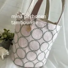 ハンドメイド バケツトートバッグ ミナペルホネン tambourine 541