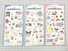 カミオジャパン　フラッフィースケッチステッカーズ　サンリオキャラクター