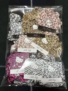 キティ　マイメロ　シナモ　ポチャッコ シュシュ ８種セット　ヒョウ柄　ゼブラ柄