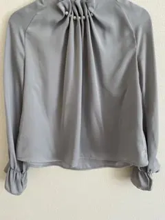 RUIRUE BOUTIQUE 長袖 パールブラウス オフィスカジュアル M