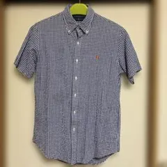 ◆Ralph Lauren シアサッカー地　ギンガムチェック 半袖シャツ　M◆