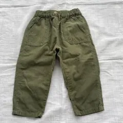 オリーブグリーン コーデュロイ パンツ