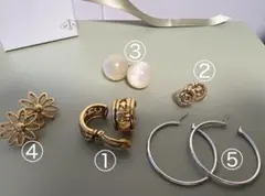 ★CHANEL ロゴ フープイヤリング★Diorピアス★ほか5個セットのサムネイル