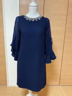 【美品】フリルレース袖ワンピース❁⃘*.゜ 9号サイズ