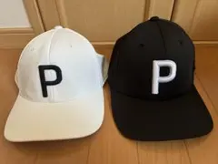 美品　プーマ　キャップ　ブラック＆ホワイ