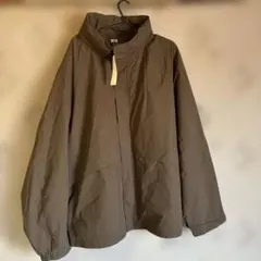 UNIQLO ウィンドプルーフスタンドブルゾン 38ダークブラウン 4XL