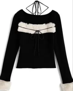 GRL ブラック長袖トップス