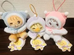 Lil ala modeおめかしポンチョマスコット ムース／ラテ／バフ3体セット