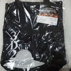 3Dデザイン 帽子トートバッグ 黒