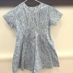 花柄ブルーワンピース　90㎝