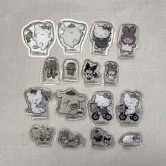 ホワイトタイガーとブラックタイガー　サンリオ　ぷっくりシール 全種 16枚セット