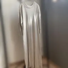アイボリーベージュ　リネンニットロングワンピース ジャーナルスタンダード