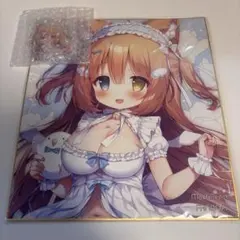 桃豆こまもち FANBOX 直筆サイン 色紙 アクスタ 1年継続支援特典