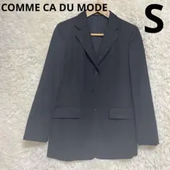 COMME CA DU MODE テーラードジャケット S 黒 毛100%