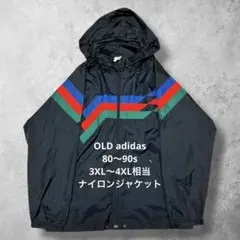 80s90soldadidasナイロンジャケット派手カラー古着y2kストリートL