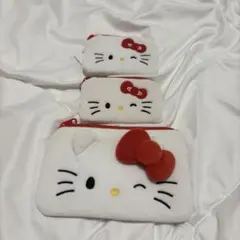 ハローキティ ポーチ 3点セット 韓国限定