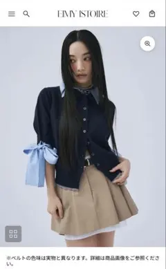 k*i様 未使用 エイミーイストワール レイヤードプリーツミニスカート Mサイズのサムネイル