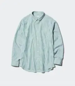 【UNIQLO】ブロードシャツ (ストライプ／ボタンダウン)