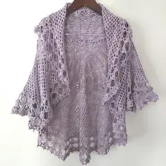 ハンドメイド ニットボレロ ニット レディース