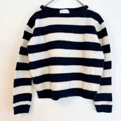 WE NORWEGIANS ボーダーニットXS エクストラファインメリノ 冬