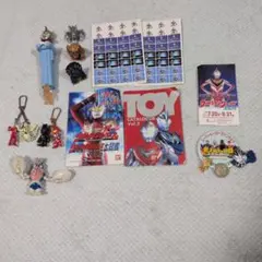 希少ビンテージ ウルトラマン ピンバッジキーホルダー非売品等バラエティ17セット