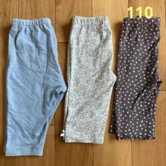 女の子 110 ハーフパンツ レギンス 3点セット ユニクロ エニィファム