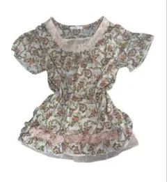 axes femme 花柄チュニック レース フェアリーグランジ 平成 森ガール