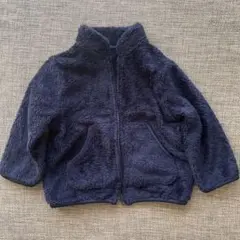 ユニクロ　ベビーフリースジャケット　アウター　ネイビー　80㎝