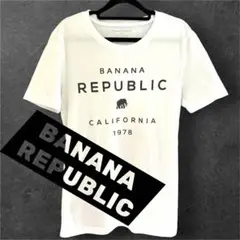 【美品】BANANA REPUBLIC(バナナリパブリック)ロゴ Tシャツ白L★のサムネイル