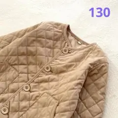 FUNNYSTORYベージュ キルティングジャケット コート130cm